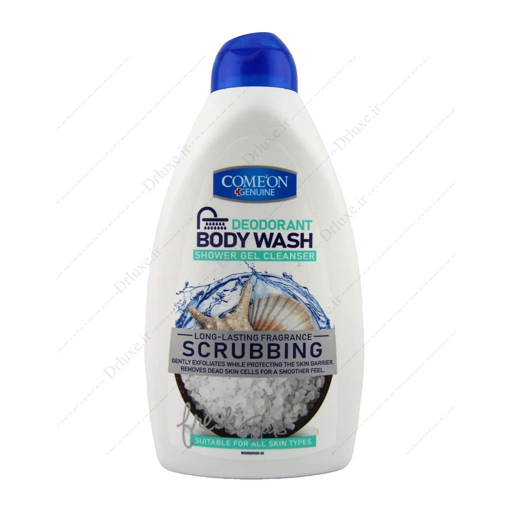 شامپو بدن ژلی کامان مدل اسکرابینگ 510 میلی‌لیتر